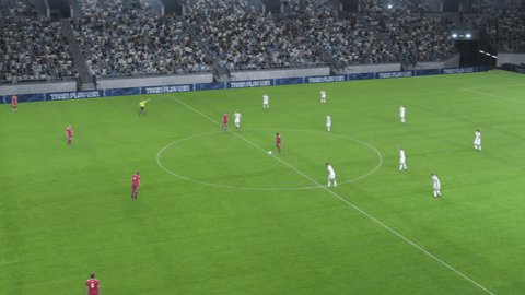 乐天堂直播的足球比赛精彩进攻画面